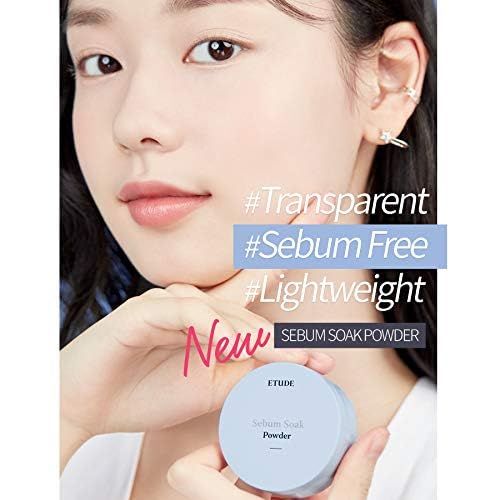 ETUDE Sebum Soak Powder 5g (23AD) | Makeup Powder for Oily Face with Sebum Control, Soft Skin Effect and Matte Finish | Flawless Long-Lasting Make up | Kbeauty