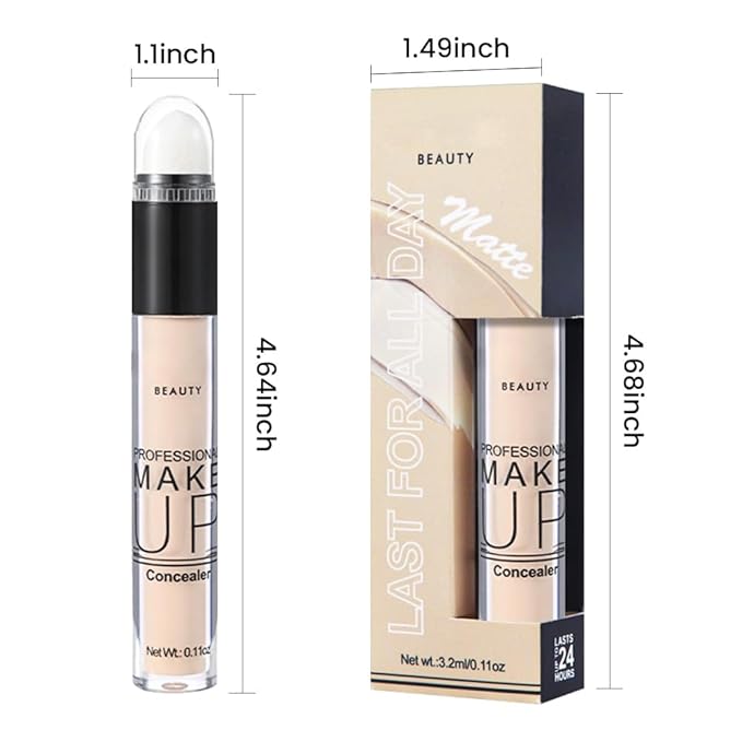 1 Pack Liquid Foundation Cream for Face Makeup,Durable Full Coverage Matte Concealer Make Up,Oil Control & Waterproof Base Primer -0.35 Fl.Oz (02#)