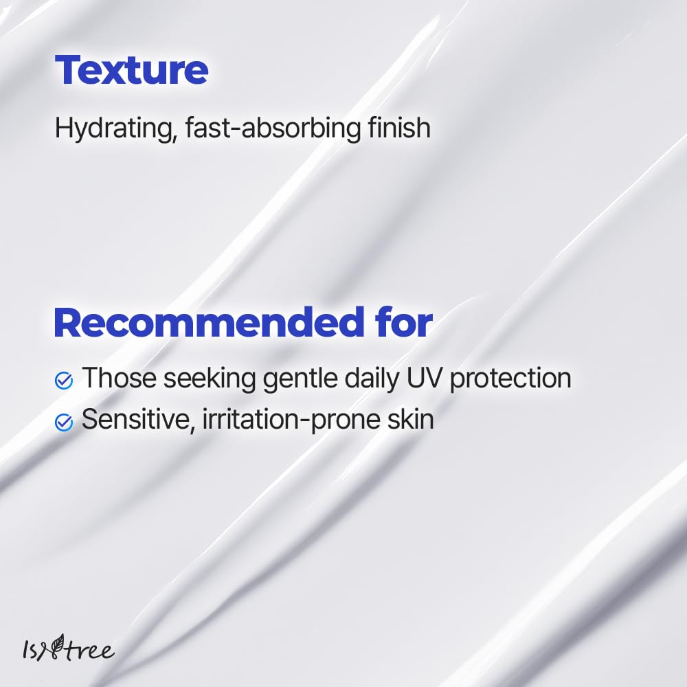 ISNTREE Hyaluronic Acid Daily Sun Gel 50ml, 1.69 fl oz | SPF 30 | Korean Skincare | Moisturizing | No White Cast | Lightweight | Mild Formula | Daily SPF | Korean Sunscreen | Broad Spectrum