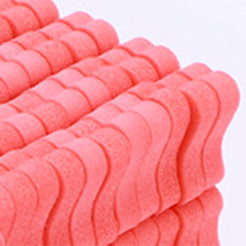 100PCS Sponge Toe Separator, Soft Toe Spreader Nail Art Finger Separator Divider Spacer Manicure Pedicure Tool for Nail Polish (Red)
