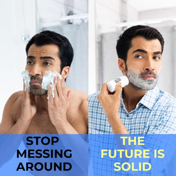 WYOS Shaving Cream Stick, 2 Pack, Shaving Soap Bar, Shave Stick, Travel Shaving Cream, Leak & Mess Free, Hydrating Smooth Lather, Sensitive Skin, Travel Size, Clean Formula, Sulfate & Paraben Free