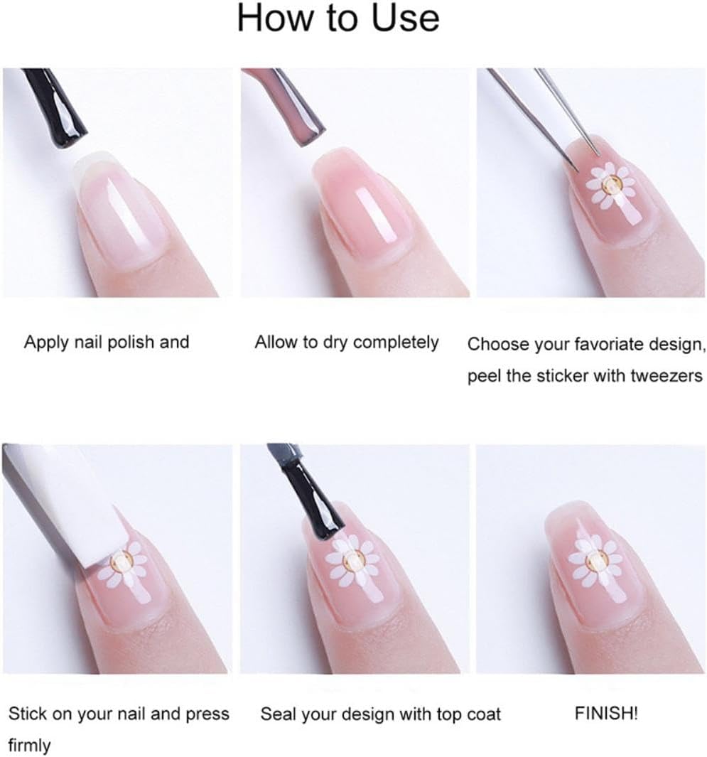 Fish Nail Stickers for Nails Art Ocean Nail Art Decals Colorful Nails Art Stickers Self Adhesive Cute Nails Charms for Women Girls Kid Manicure DIY Decoration