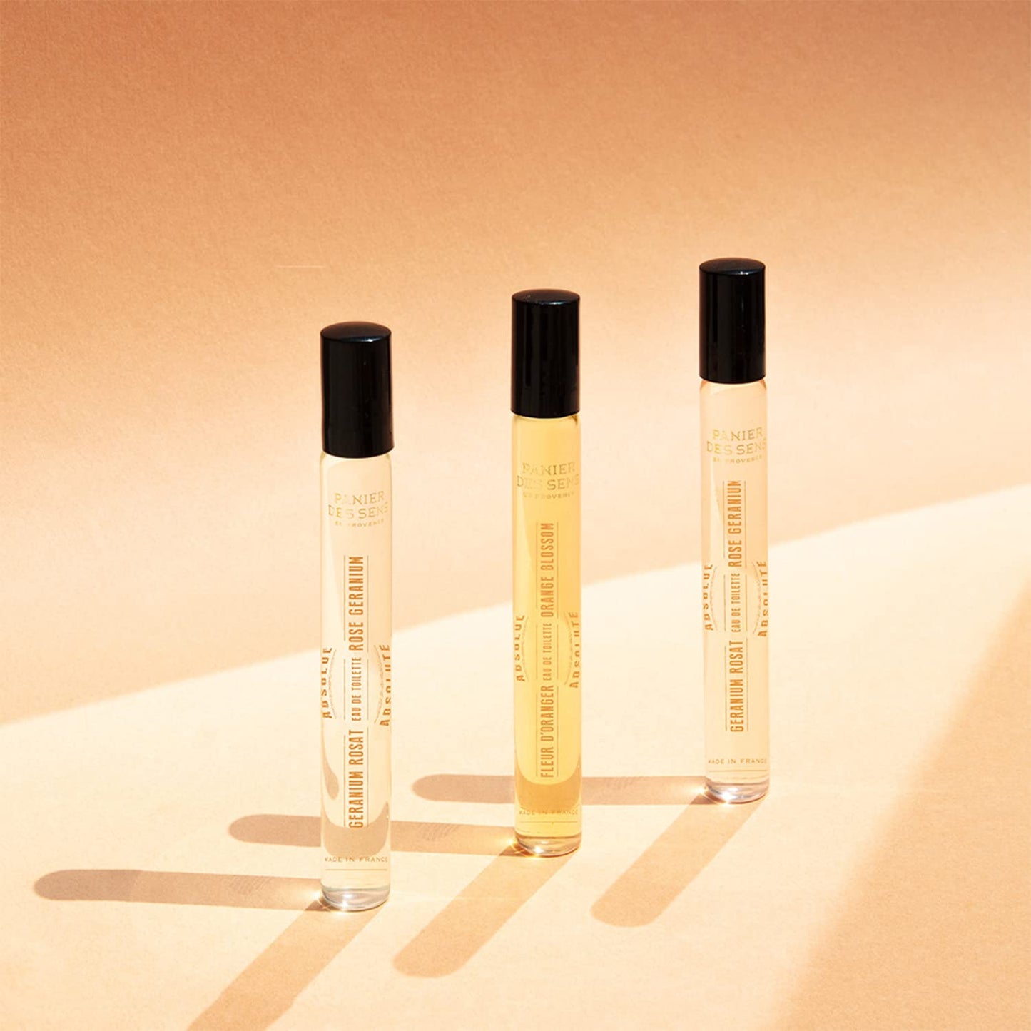 Panier des Sens – Geranium Rosat Roll-on Eau de Toilette 0.3 Floz – Floral & Herbal Fragrance - Mini Perfume for Women - Parfum Crafted in Grasse, France - Daily Use - Light Travel Perfume