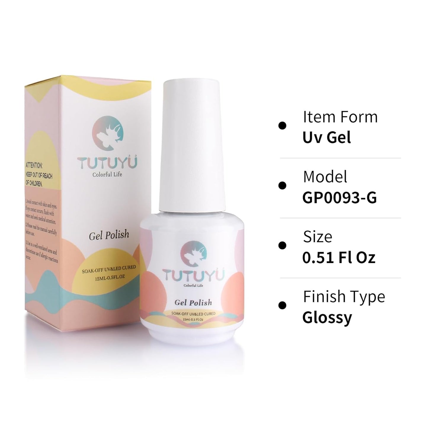 Dark Peach Glitter Gel Polish, Golden Sparkly Deep Peach Red Gel Nail Polish, 15ml UV/LED Soak Off Gel Polish for Manicure Salon or DIY Nail Art at Home - GP0093