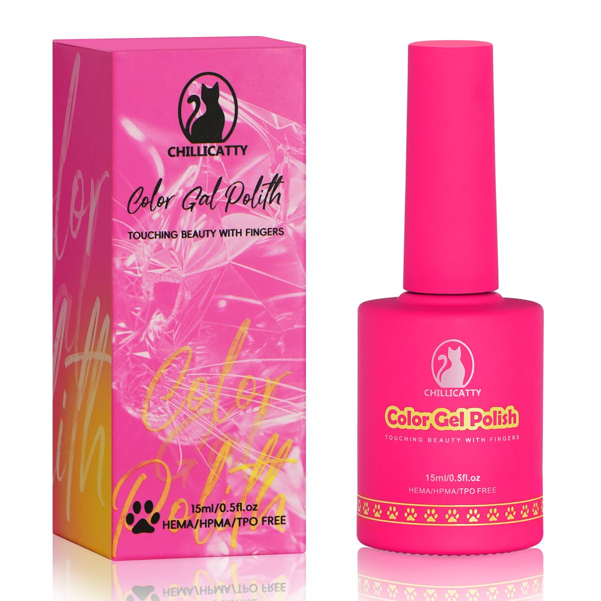 Holographic Glitter Gel Nail Polish, HEMA HPMA TPO Free, Teal Blue Sparkle Shimmer, Need UV Lamp Long Lasting Salon Perfect Gel Nail 15ML for Women (BJ-004)