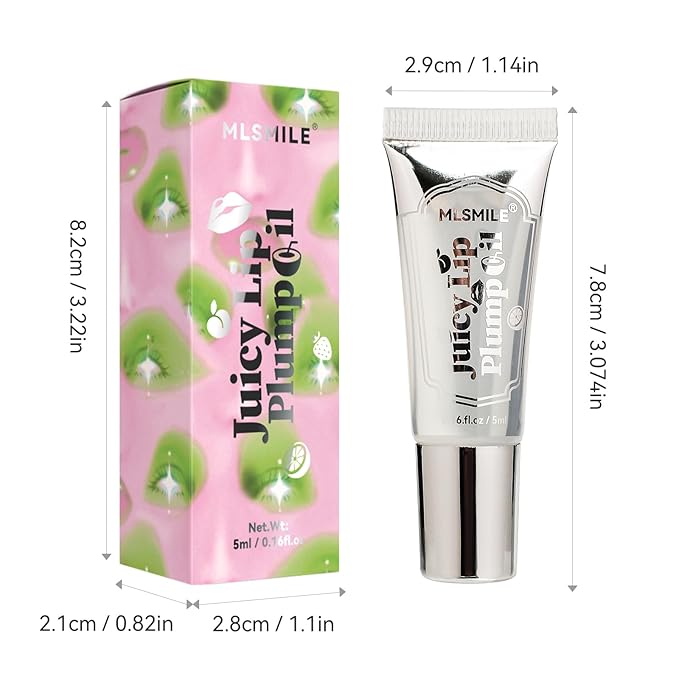 Lip Plumper Lip Gloss, Instant & Long-Term Lip Plumper, Roll On Lip Plumping Lip Gloss, Extreme Lip Plumper, Maximum Plump Extra Strength Lip Plumper for Women (#05)