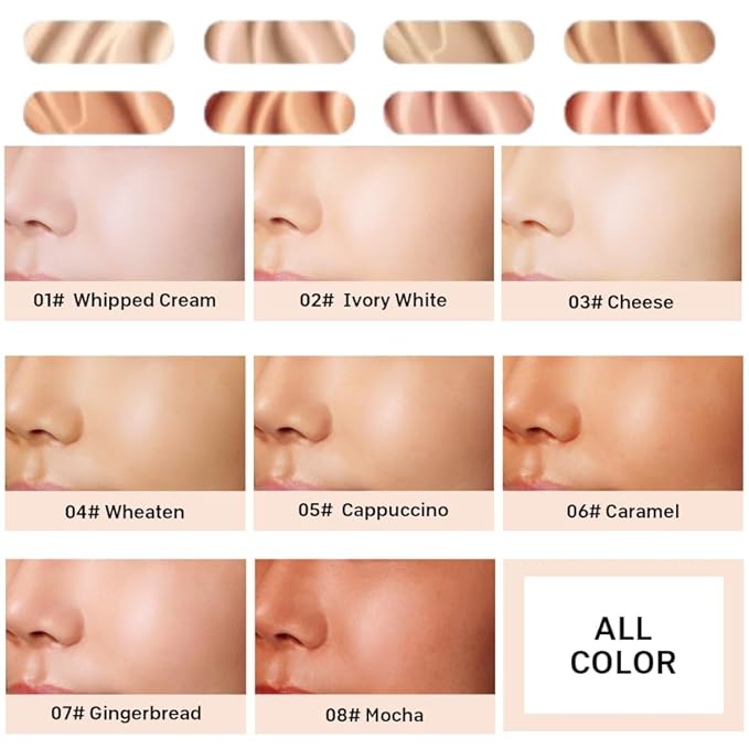 Foundation Full Coverage Liquid Foundation Cream - Lightweight Concealer - Suitable for All Skin Types (cheese 03)