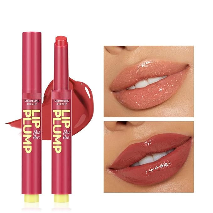MAEPEOR Hydrating Lip Plumper 12 Colors Moisturizing Shiny Juicy Lip Balm Long Lasting Nourishing Lip Pluming Balm(Color 11)