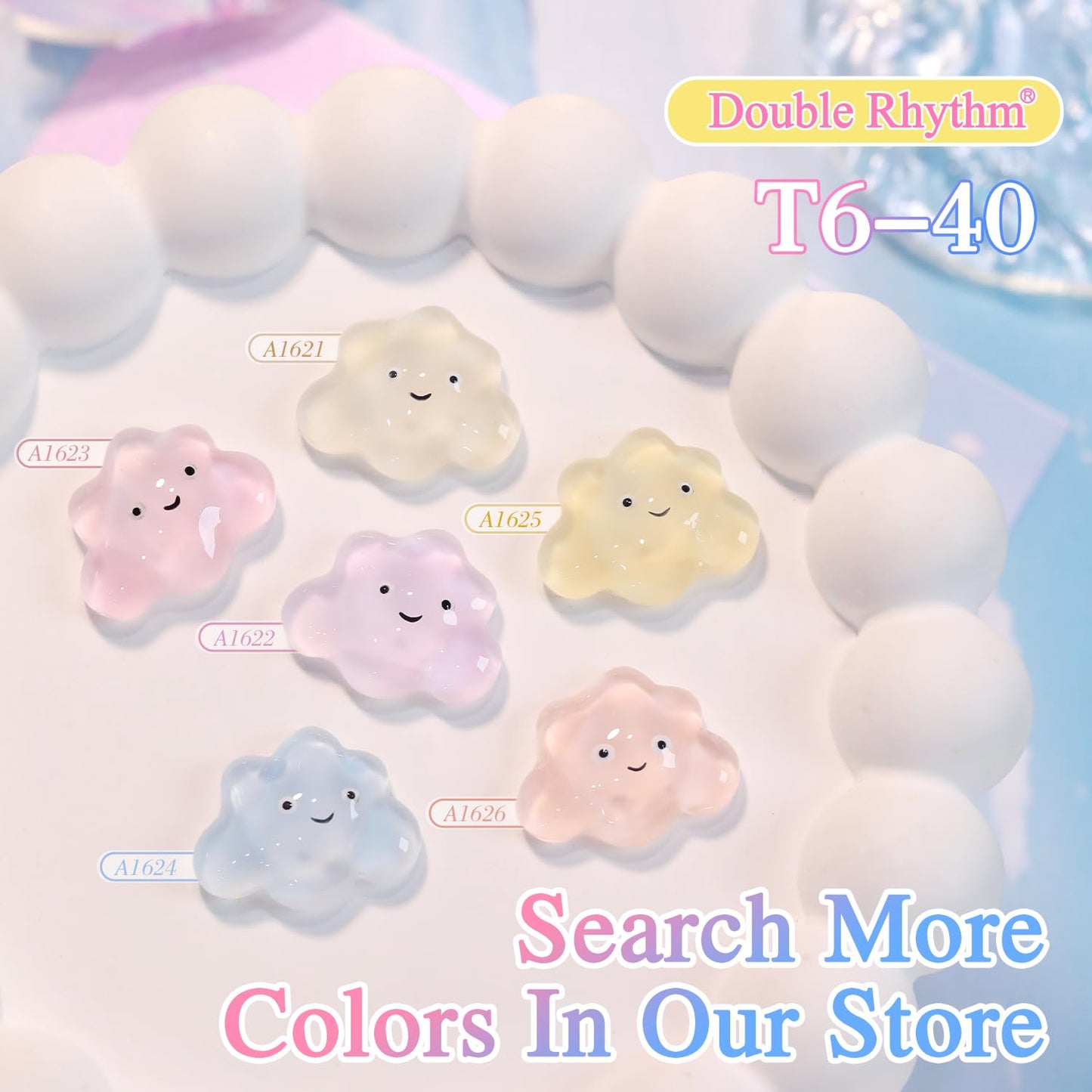 Double Rhythm 0.50 OZ Translucent Gel Polish Same Color Same Bottle Sheer Pastel Neutral Natural Milky 15 ML Jelly UV Nail Art DIY at Home (Nude Pink-A1626)