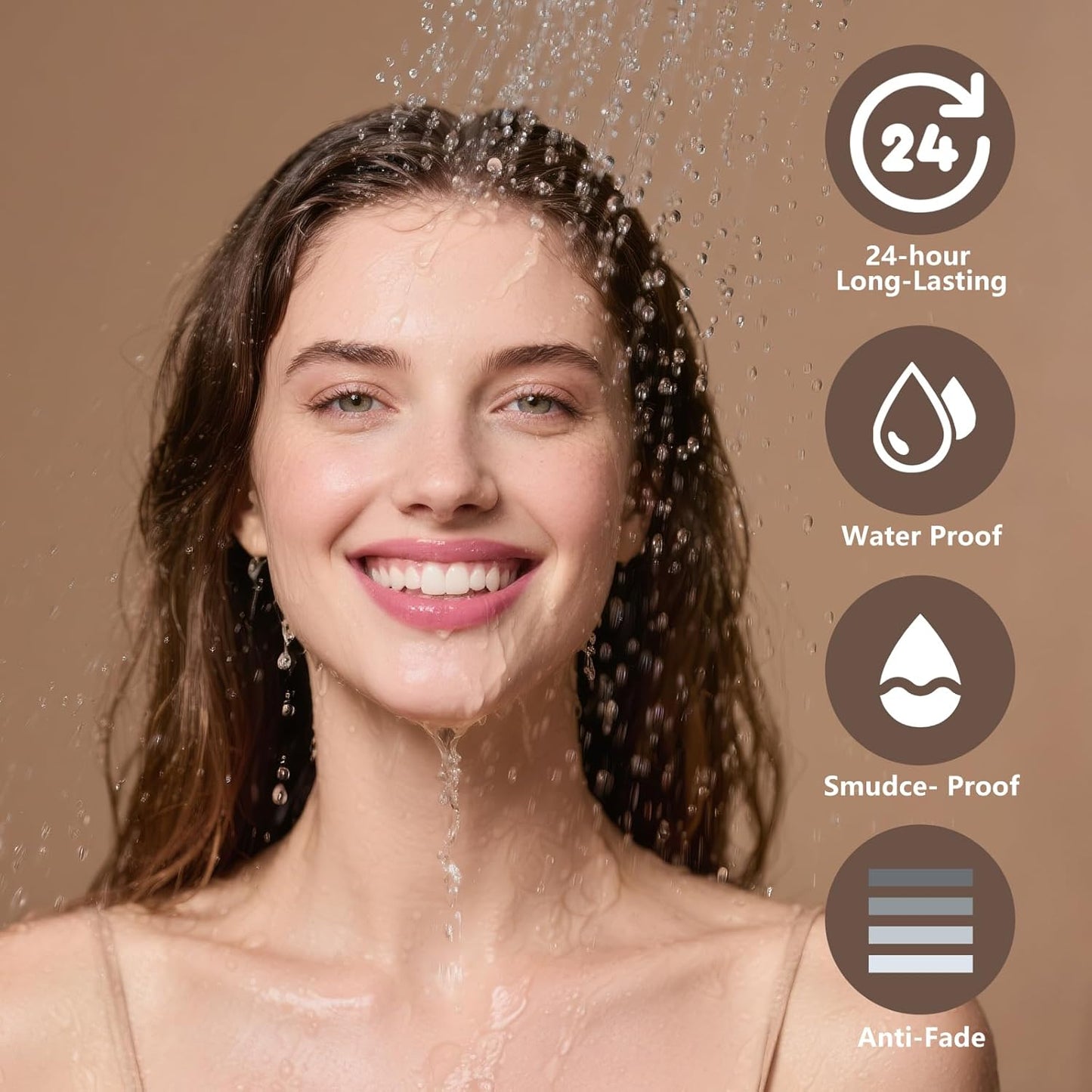 Microblading Eyebrow Pen, Dual-Ended Brow Pencil with 2-Fork-Tip and Precise Brush, Waterproof Longer Lasting Eyebrow Pencil, Microblade Eyebrow Pencil Create Natural Hair-Like Strokes (Black)