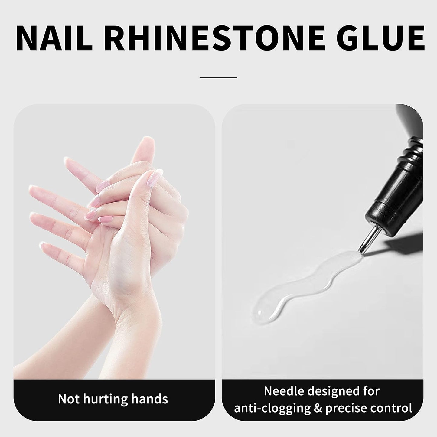 Nail Needle Glue Rhinestone Glue Gel Nail Glue Nail Rhinestone Glue Rhinestones Glue for Nails Nail Charms Glue Glue for Rhinestones Nail Glue Gel Uv Cured