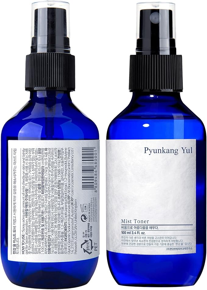 Pyunkang Yul Facial Mist Toner 3.4 Fl. Oz - Face Moisturizer Skin Care Korean Spray Toner for Oily and Combination Skin Types - Astringent for Face Certified as a Zero-Irritation - Watery Texture
