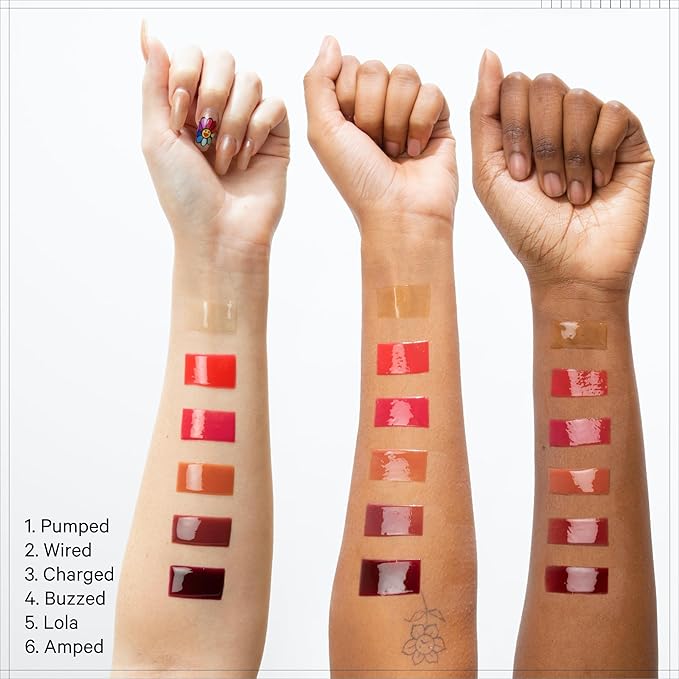 Milk Makeup Electric Glossy Lip Plumper, Pumped (Clear) - 0.3 fl oz - Hydrating Lip Plumper Gloss for Fuller, Smoother, Soft Lips - Vegan, Cruelty Free