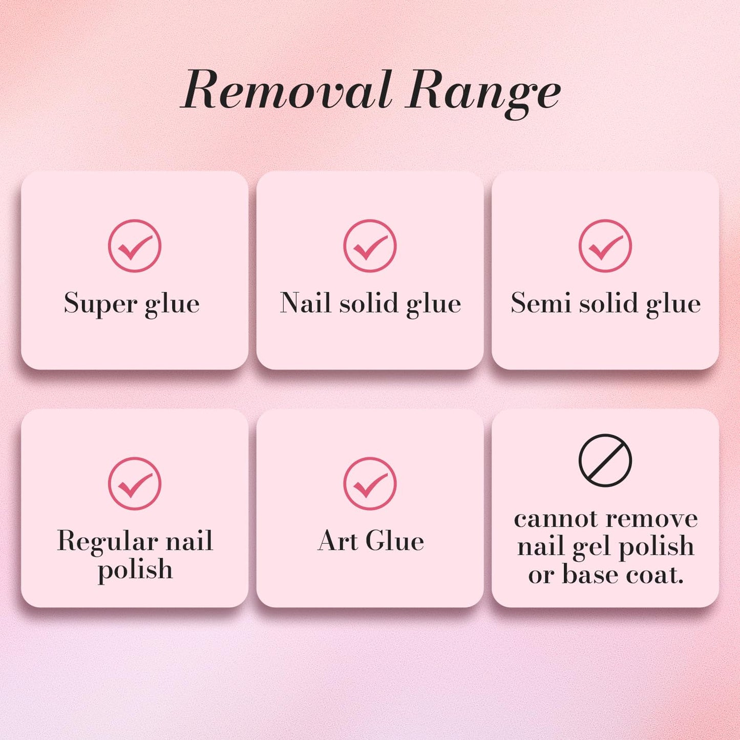 Curvlife 15g Semi Solid Nail Glue Gel with 5ml 3 in 1Nail Glue Remover, No Need for Uv Light, Gel for Press On Nails, Click&Remove Pen Design