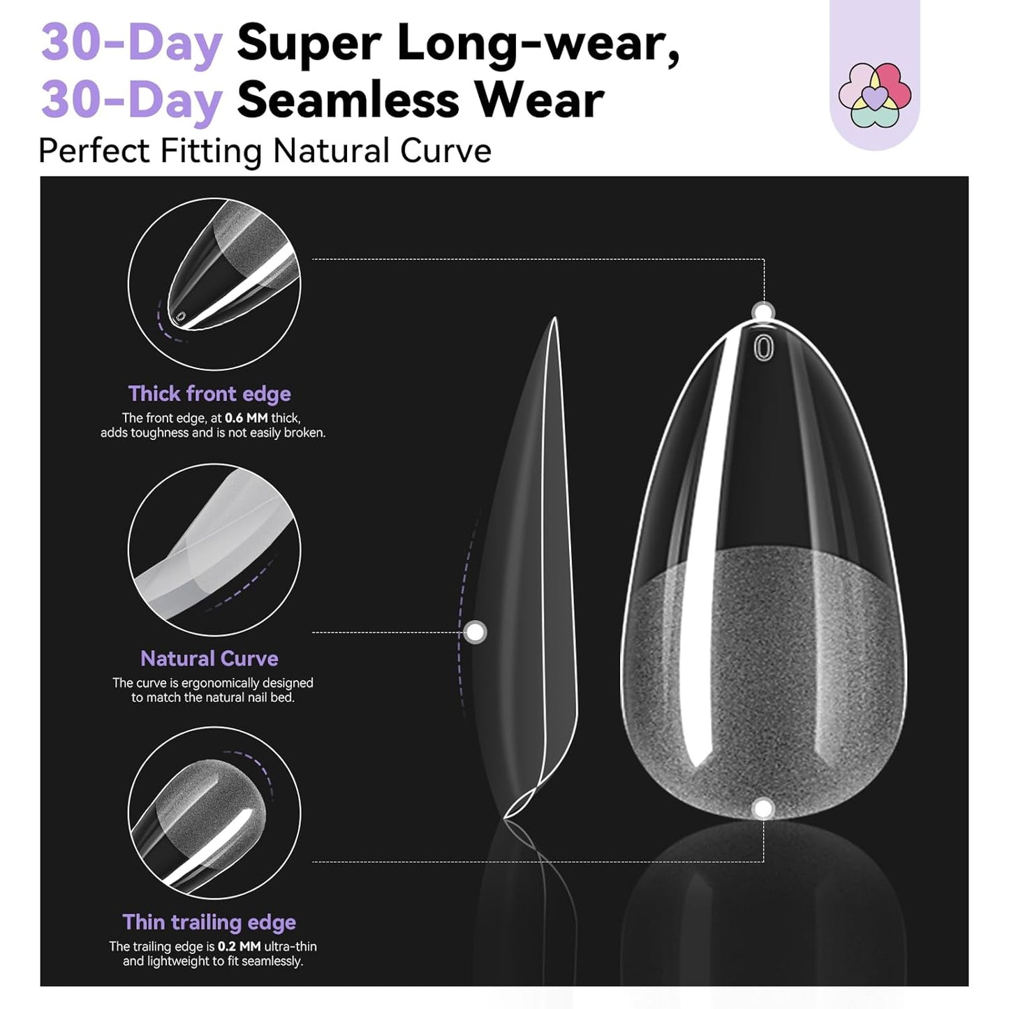 SAVILAND Pro Gel Nail Kit with Drill: Short Almond Tips 12 Sizes Gel Nail X Kit 500 PCS Strong Nail Glue U V Nail Lamp for Nail Extension Salon DIY Home Gift for Women