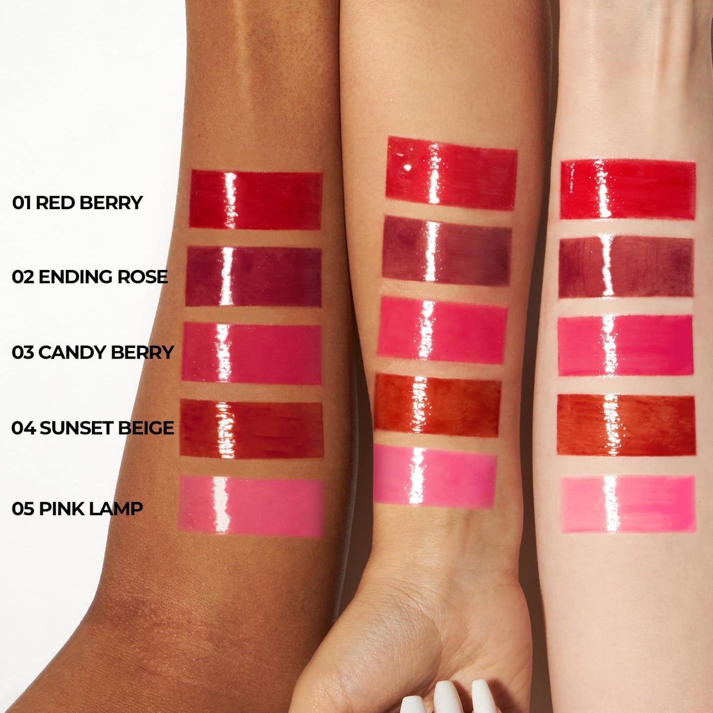 Pudding Glow Korean Lip Tint | Natural Lip Stain | Gloss to Stain | Long-Lasting & Non-Sticky | Lightweight Lip Tint 0.14 oz. (01 RED BERRY)