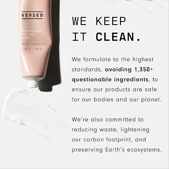 Versed Skin Reset Holiday Kit - Complexion Reset System - Contains Pore Refining Just Breathe Clarifying Serum & Dermaplaning Tool for Peach Fuzz + Facial Exfoliation (2 Pieces)