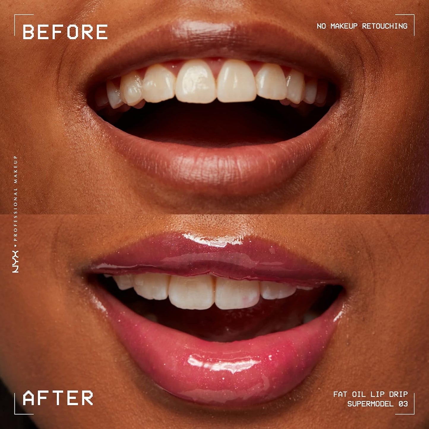 NYX PROFESSIONAL MAKEUP Fat Oil Lip Drip, Moisturizing Lip Oil Gloss, Vegan Tinted Formula, Up to 12 HR Hydration - Supermodel (Shimmering Magenta)