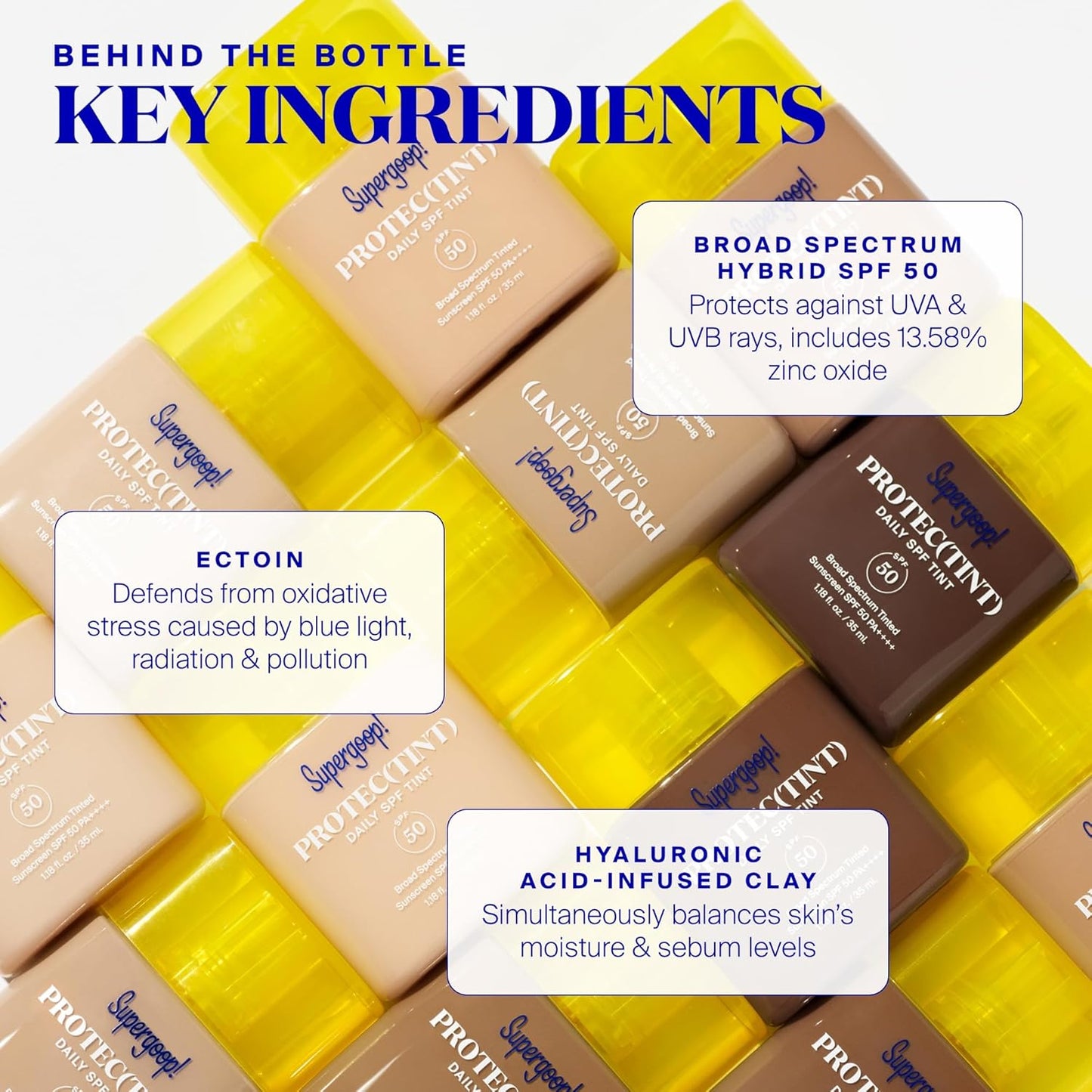 Supergoop! Protec(tint) Daily Skin Tint SPF 50 - 10N - Light, Buildable Coverage for Immediately Smooth, Even-Looking Skin - Natural Finish