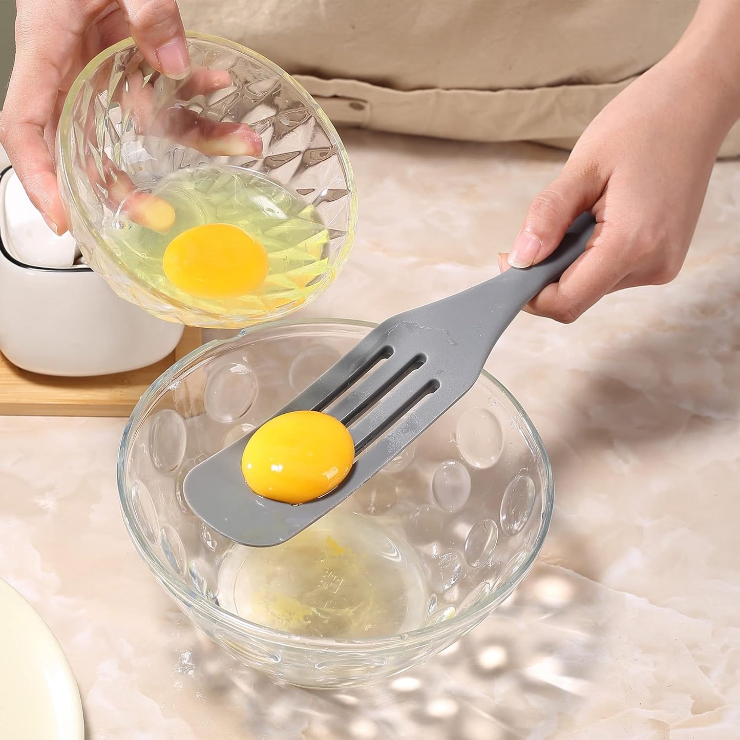 Tongjude Silicone Spurtle Set, Silicone Spatula Set, Heat Resistant Cooking Utensil for Nonstick Cookware, Serving,Baking, Whisking, Smashing, Scooping, Spreading, 4 Piece