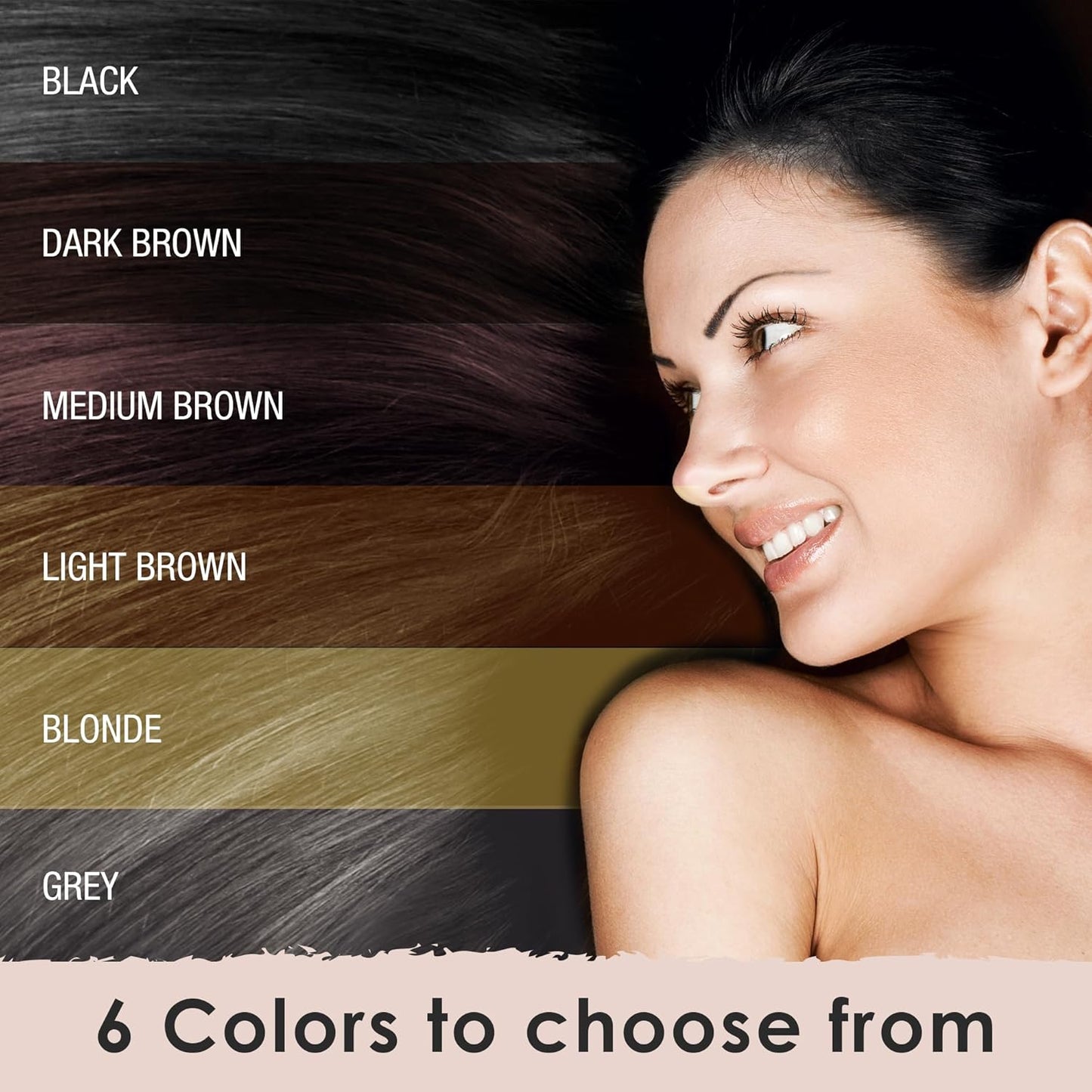 Hair Fibers for Thinning Hair For Women, Men. Plant-Based Formula for Instant Hairline & Bald Spot Coverage. Non-Itchy, Easy to Wash Out (Dark Brown)