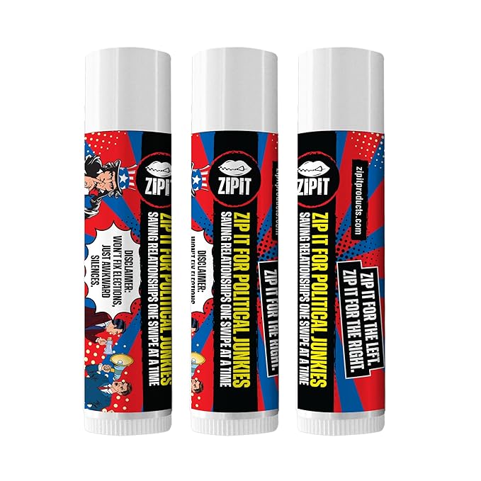 Zip It For Political Junkies Lip Balm - Saving Relationships One Swipe At A Time