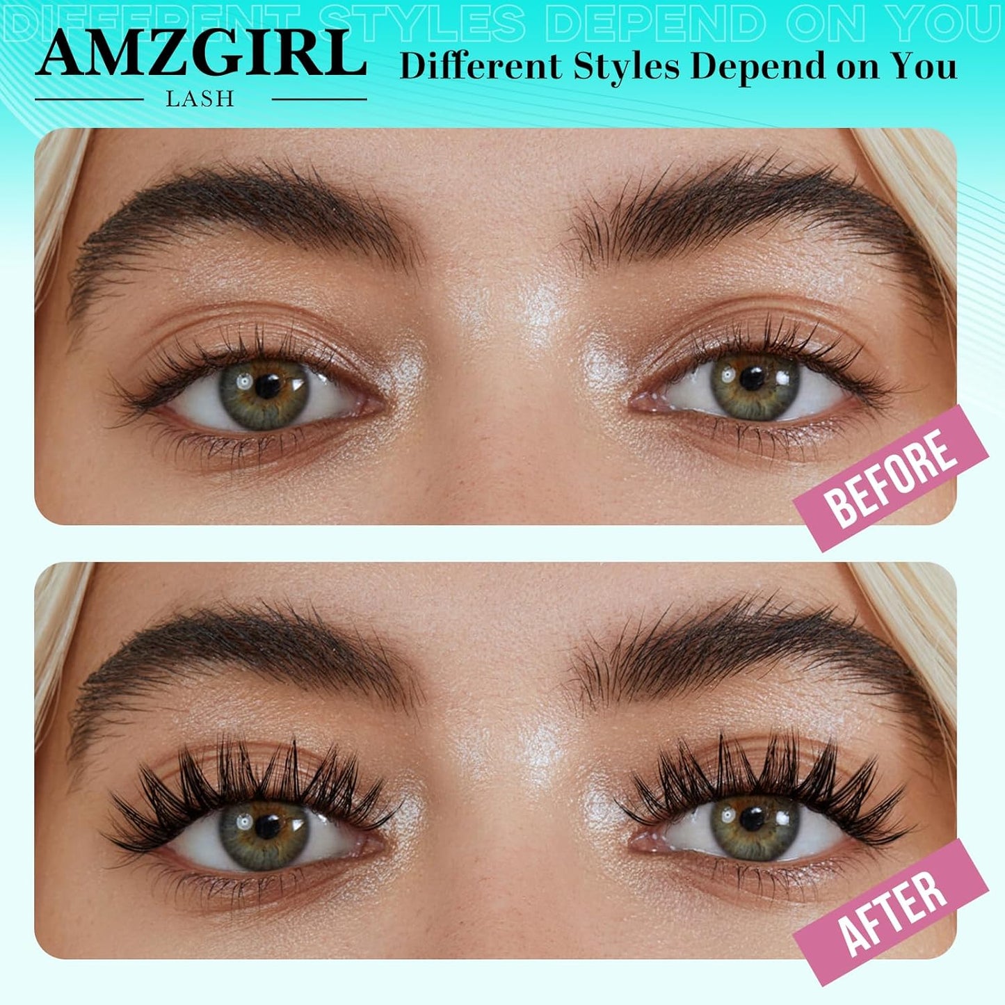 Lash Clusters Kit 200PCS 40D Eyelash Extension Kit D Curl Wispy Eyelash Clusters DIY Natural Individual Lashes Kits Lashes Extensions Kit with Lash Bond and Remover Eyelash Tweezer at Home(White Bond)