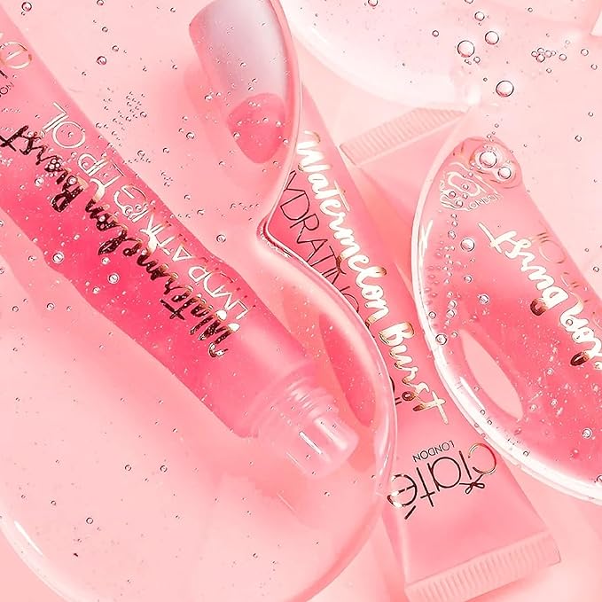 Ciaté London Watermelon Burst Hydrating Lip Oil,Nourishing, Natural Glossy Finish