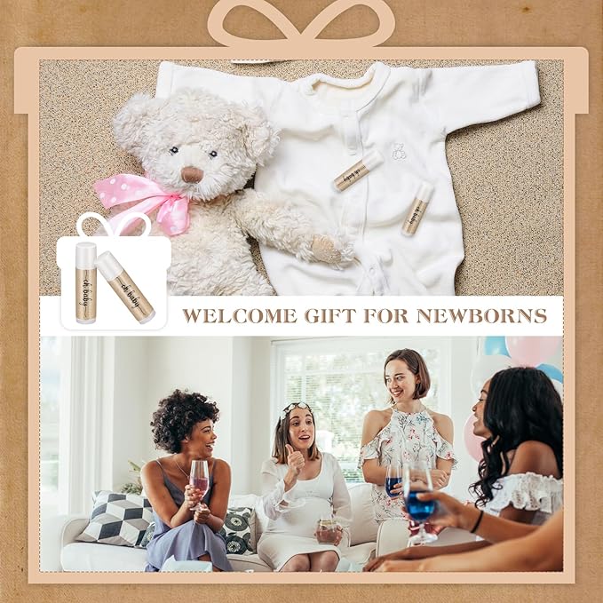 80 Pcs Lip Balm Bulk Baby Shower Favors Lip Balm Favors Baby Shower Guest Gifts for Women Children Men Girl Kids Gender Reveal Birthday Favors Gift Basket