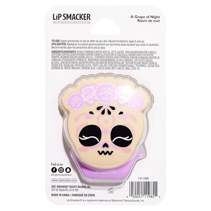 Lip Smacker Day of the Dead Lip Balm - A Grape of Night