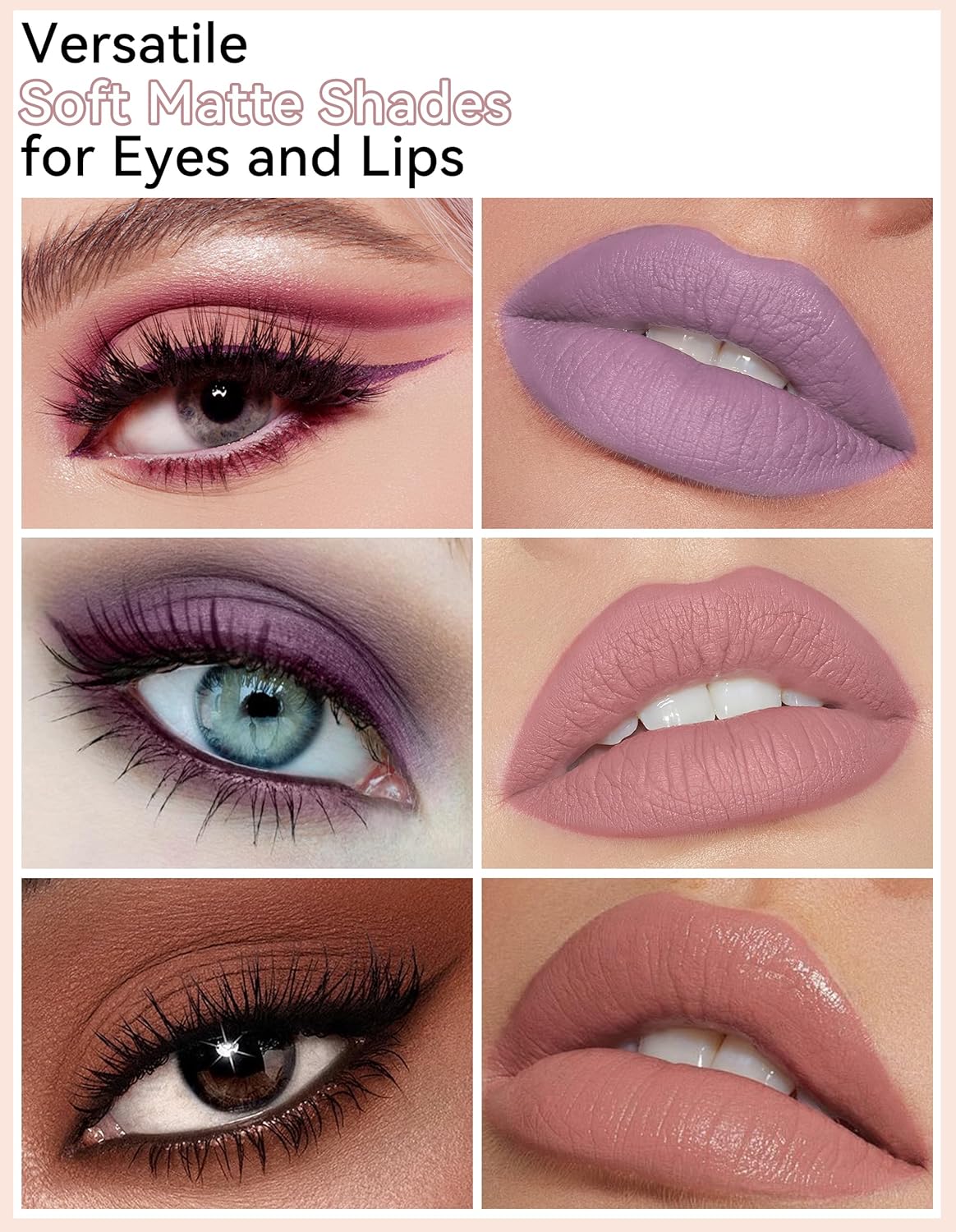 Erinde Waterproof Cream Eyeshadow Stick, Matte Nude Eye Shadow Sticks, Longwear Blendable High Pigmented, Neutral Eye Shadow Sticks Matte for Older Eyes, Smokey Eyeshadow Pencil Crayon, 11 Rose Nude