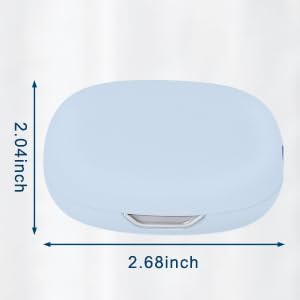 Toothbrush Holder, Toothbrush Cleaner Case, Portable USB Charging Toothbrush Cover with U V-C Light, Travel Toothbrush Holder (Blue)