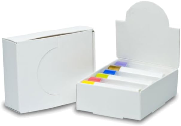 White Arched Lip Balm Tube Display Boxes (10)