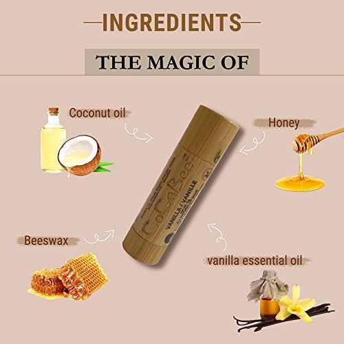 Chapstick Lip Balm Lip Moisturizer For Dry & Chapped Lips 100% Organic Lip Balm For Soft And Shiny Lips Cute And Portable Lip Care Balm for Kids and Women's With Bamboo Packaging (Lime)