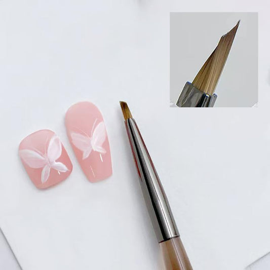 Nail Brush for Drawing Petals and Butterflies, Watercolor Paint Brushes for Oil Painting, Acrylic Paint Brushes（1 PACK） (dark brown)