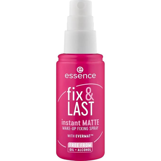 essence | Fix & Last Instant Matte Makeup Fixing Spray | Shine Control & Long-Wearing Formula | Vegan & Cruelty Free