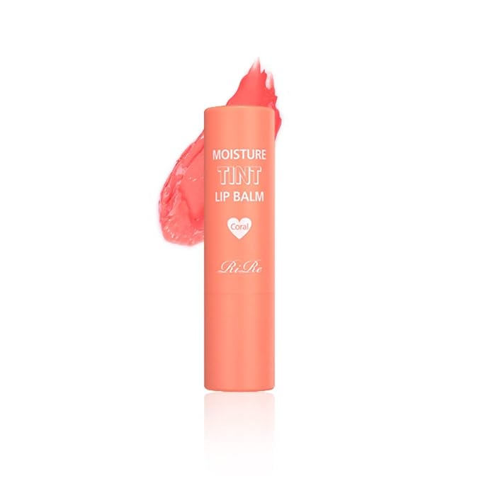 Moisture Tint Lip Balm-Vegetable oil, Shea butter, Avocado Oil-Long-lasting colors,Lip Repair,Dry Lip Treatment-Moisturizing Lip Care 0.12oz. (Coral)