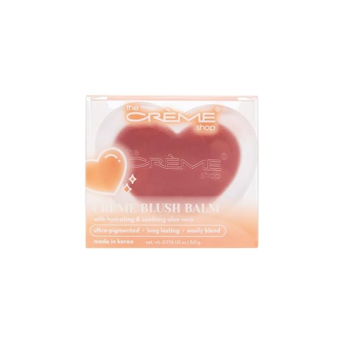 The Creme Shop Crème Blush Balm: Dewy Color Perfection with Aloe Vera. Buildable, Long-lasting, Easily Blendable for Naturally Rosy Cheeks. Embrace the Glow – LoveStruck