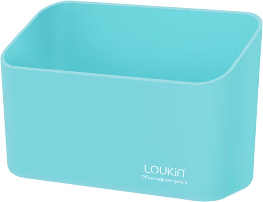 loukin Magnetic Marker & Remote Control Organizer, Dry Erase Marker Holder, Magnetic Storage for Whiteboard or Refrigerators (Sky Blue)