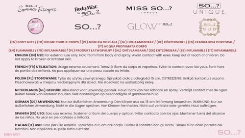 So…?...? Unique Coral Daisy Body Mist - Perfume for Women - Gourmand Fruity Vanilla Perfume - Gifts - Body Spray for Women - 5.1 oz