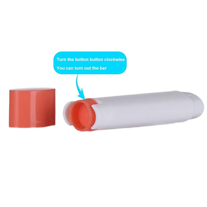 5ml 100Pcs Empty Oval Deodorant Lip balm Tubes Containers Twist-up Refillable Containers for Lipstick,Chapstick,Homemade Lip balm,DIY Deodorants(Pink White)