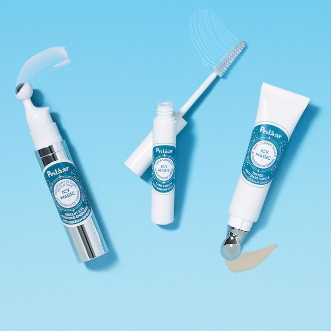 Polåar - Icy Magic Tinted Anti-dark Circles with Siberian Ginseng - Illuminates & smoothes eye contour - Universal shade - Fragrance-Free - 97% Natural, Vegan, Cruelty Free, Made in France - 0.4 Fl Oz