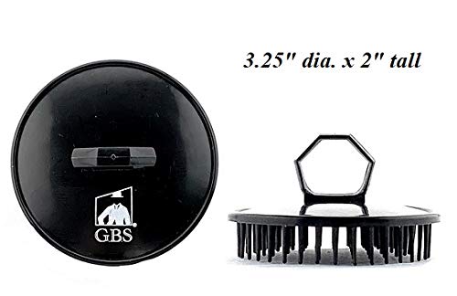 G.B.S Stylish Easy to Hold Hair Scalp Shampoo Brush #100 Scrubber Helps to Remove Dandruff, Promotes Hair Growth Head Massager Brush for Home, Office, Travel, Gym Pack of 6 (3 Black, 3 Red)