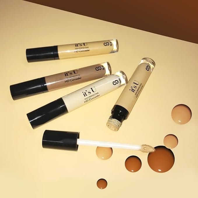 Sistar it's U Skin Perfecting HD Concealer Full Coverage Lightweight Long Lasting Correcting Liquid Contour Cover Masker Makeup 5 ml / 0.17 fl. oz (Bronze)