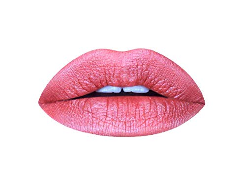 Aromi Metallic Liquid Lipstick | Rosy Peach Lip Color with Shimmery Finish, Vegan. Cruelty-free, Long-lasting and Smudge Proof, Gluten Free (Pumpkin Spice)