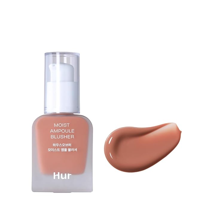 Moist Ampoule Blusher, Buildable Water-based Formula, Infused with over 50% moisture essence, no tackiness, long-lasting moisture, weightless feel (01 Nude Beige, 20ml)