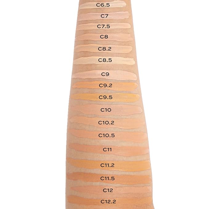 Makeup Revolution Conceal and Define Concealer, Full Coverage & Matte Finish, C12.2 for Medium/Tan Skin Tones, Vegan & Cruelty-Free, 0.7 Fl Oz