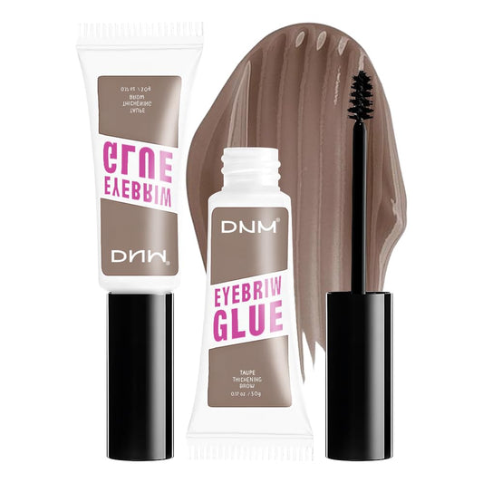 Kaely PROFESSIONAL MAKEUP Brow Glue, Tinted Eyebrow Gel, Eyebrow Mascara Waterproof, gel para cejas a prueba de agua, Eye Brow Fast Sculpt, Vegan & Cruelty-Free, 2Pcs-02 Taupe