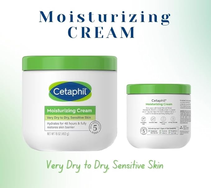 'Cetaphil' Hydrating Moisturizing Cream | The 'Ordinary' Hyaluronic Acid 1 oz. | Cleansing Gel 4 oz.