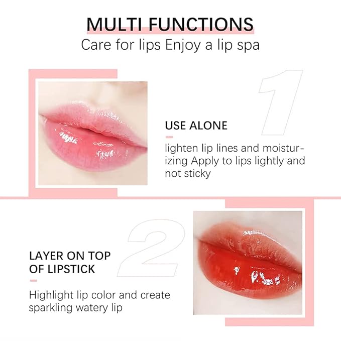 Moisturizing Lip Oil,No-Sticky Gloss Balm Care,Fruit Flavoured Oil for Dry Lip's Hydrating and Nourishing (007#Raspberry) 0.2 OZ